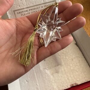 Vintage Lenox Nativity Star Ornament with Gold Accents